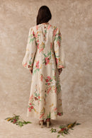 Daffodil Linen Maxi Nursing Dress - Australis Print