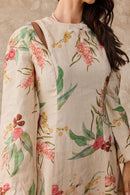 Daffodil Linen Maxi Nursing Dress - Australis Print