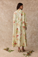 Lilly Pilly Cotton Shirt Maxi Dress Australis Print