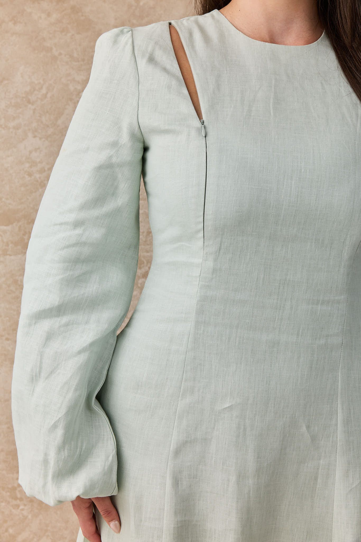 Daffodil Linen Maxi Nursing Dress - Cacao