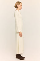 Daphne Long Sleeve Knit Midaxi Dress Buttercream