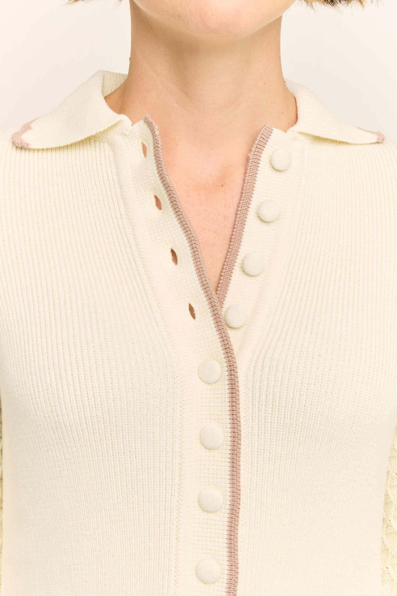 Daphne Long Sleeve Knit Midaxi Dress Buttercream